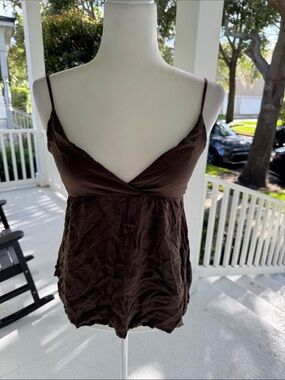 Brandy Melville Edith Tank Brown One Size NWT